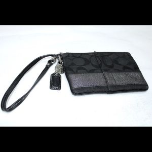 Black Coach wristlet
